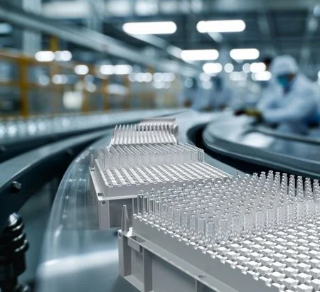 Pojemnik na ampułki wyprodukowany dla firmy Sanofi
