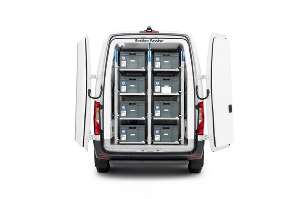 Utz plastic containers for transport in innovative logistics projects - SmartVan IoT