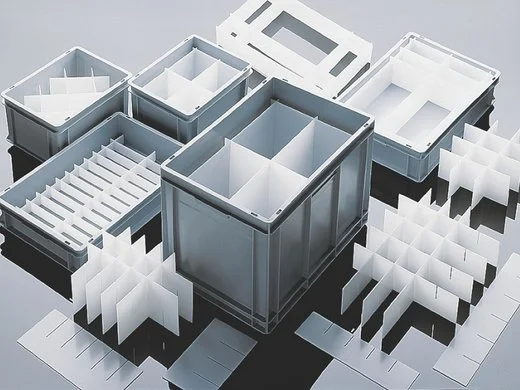 cajas apilables con separadores