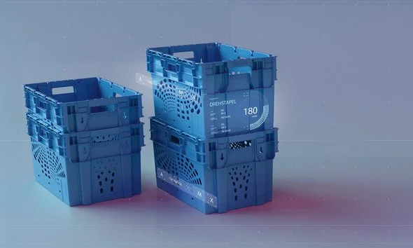 Bolsas de mano &laquo;Blue Internesta&raquo; de Utz