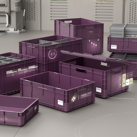 Container designed for automated intralogistics