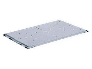 Base di drenaggio con fori per contenitori impilabili