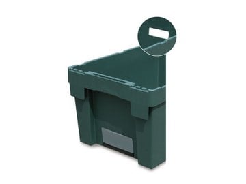 Maniglie ergonomiche per contenitori impilabili
