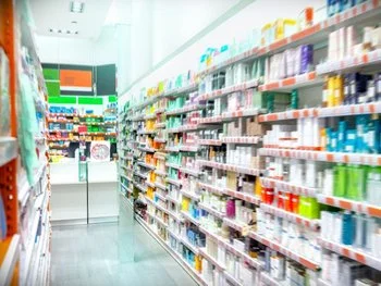 Scaffali di farmacia