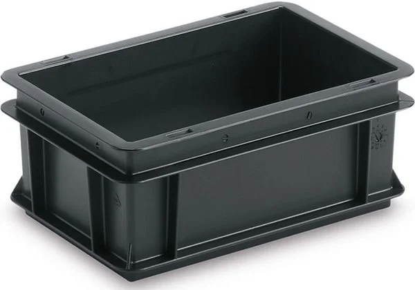 Stapelbehälter RAKO aus ESD-Material (Elektrostatische Entladung)