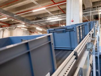 EUROTEC bins at uvex warehouse